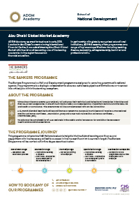 School of National Development - The Bankers Programme